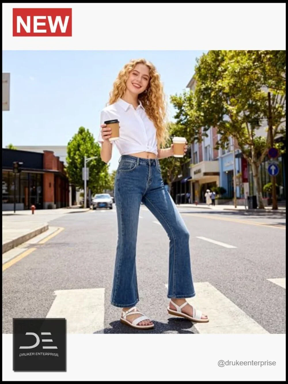 Comfortable Strappy Flats Sandals - Non-Slip TPR Soles